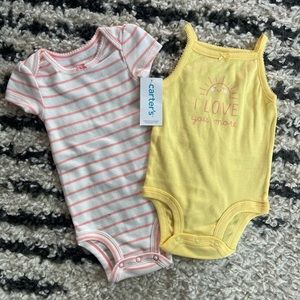2 Carter’s onsies